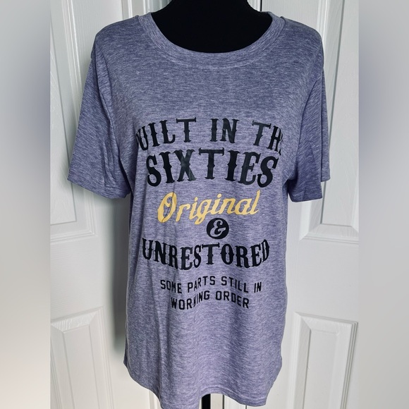 Built In The Sixties Original And Unrestored Gen X Heather Purple Shirt Sz Large - Picture 3 of 10